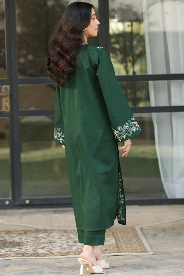 Lawn Embroidered 2Piece Stitched SF - 371 | Green