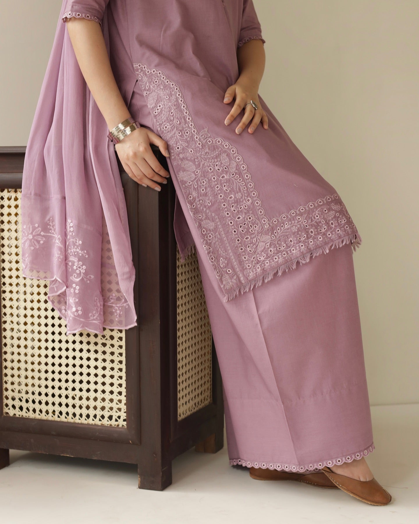 Lavender Lawn 3-Piece Set – Ethereal Elegance