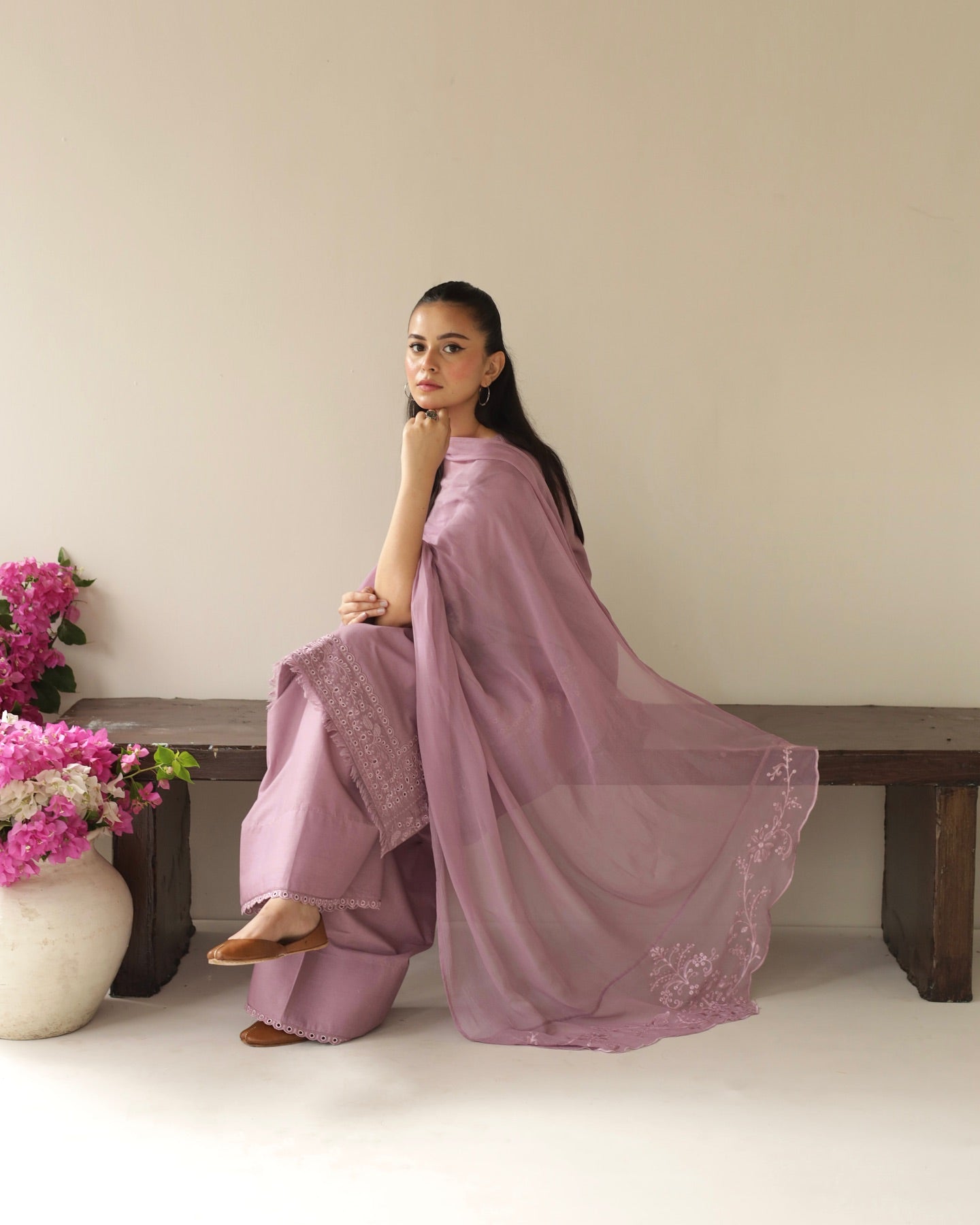 Lavender Lawn 3-Piece Set – Ethereal Elegance