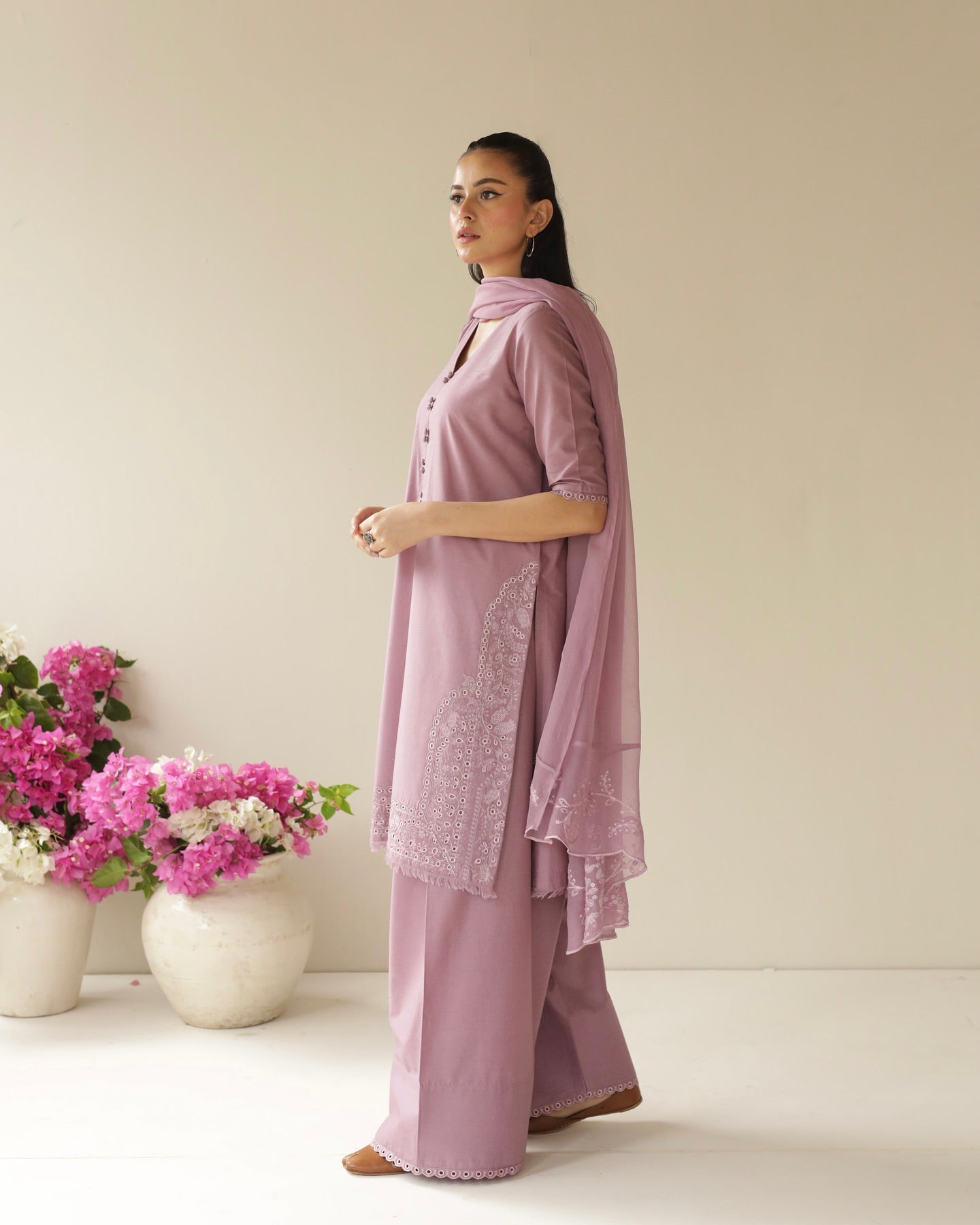 Lavender Lawn 3-Piece Set – Ethereal Elegance