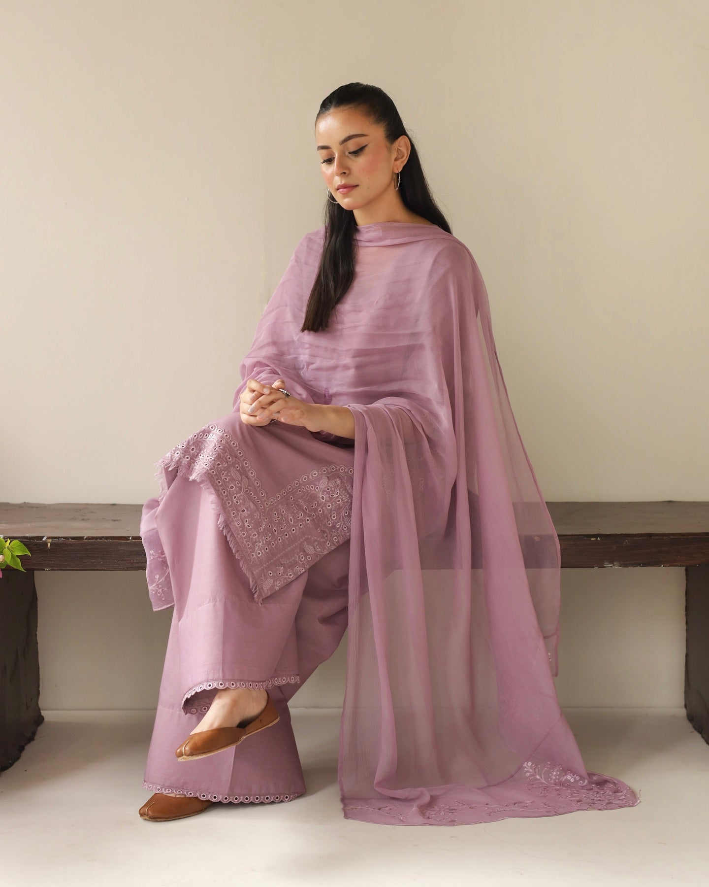Lavender Lawn 3-Piece Set – Ethereal Elegance