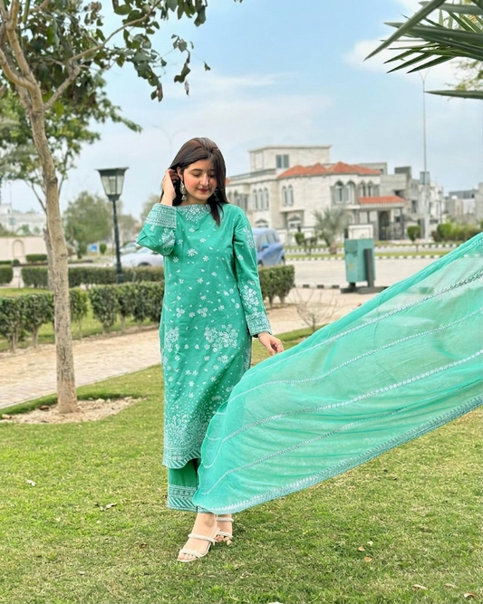 Lawn Embroidered 3Piece SF - 376