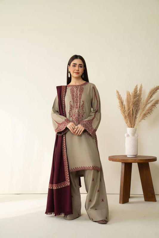 Mareena Embroidered Stitched 3Piece SF-395