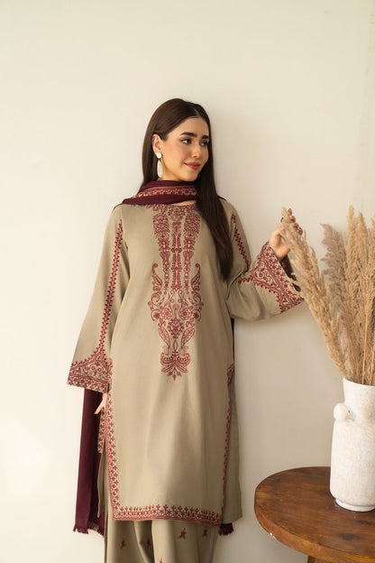 Mareena Embroidered Stitched 3Piece SF-395