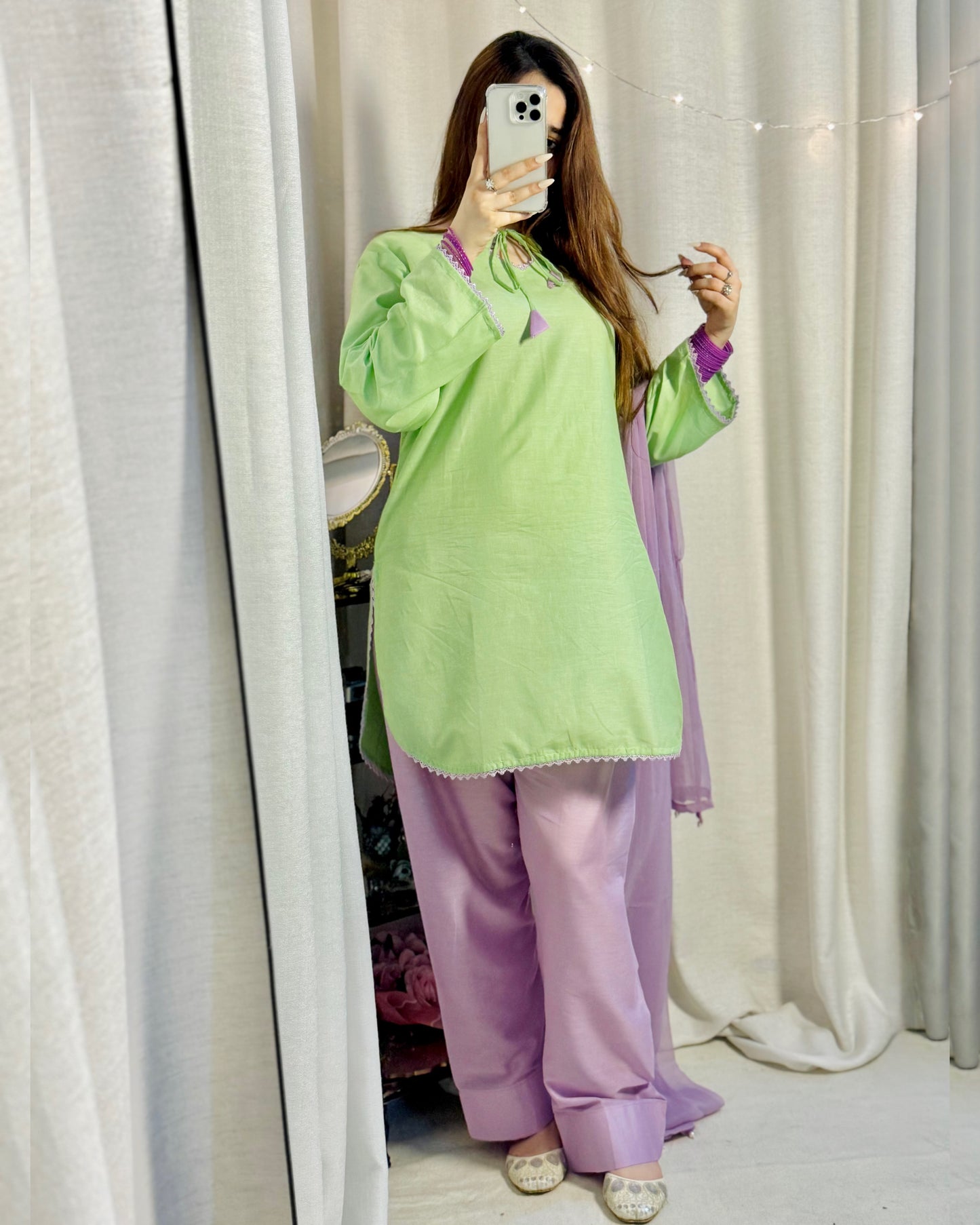 Lawn Embroidered Stitched 3Piece SF - 377