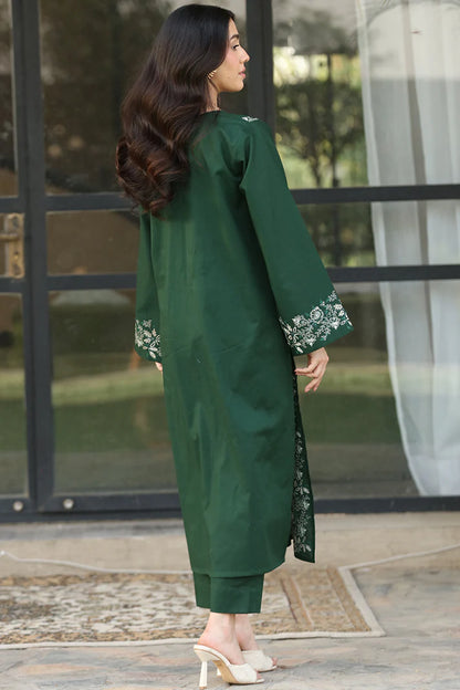 Lawn Embroidered 2Piece Stitched SF - 371 | Green