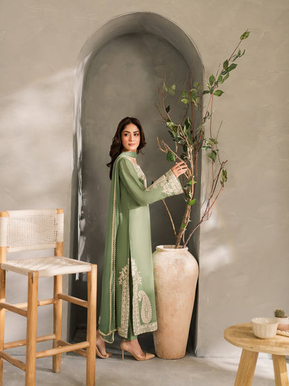 Lawn Embroidered 3Piece Stitched SF - [415 G]