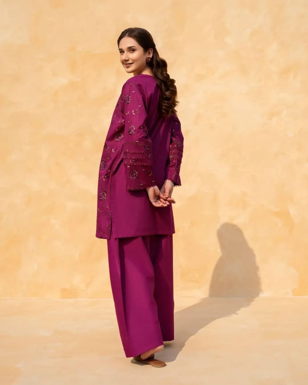 Plum Farshi – Regal Elegance Redefined