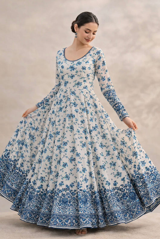 Lawn Printed Stitched 2Piece SF - 378 (Celeste)
