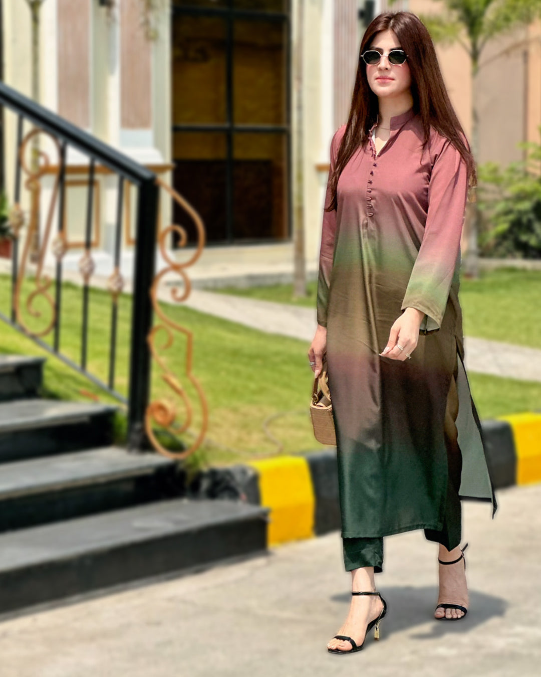 SF - 395 Premium Printed 2 Pc Stitched Suit