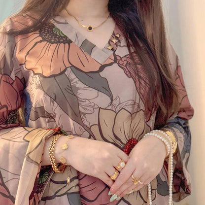 SF - 398 Premium Printed 3 Pc Stitched Suit