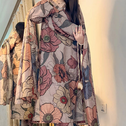 SF - 398 Premium Printed 3 Pc Stitched Suit