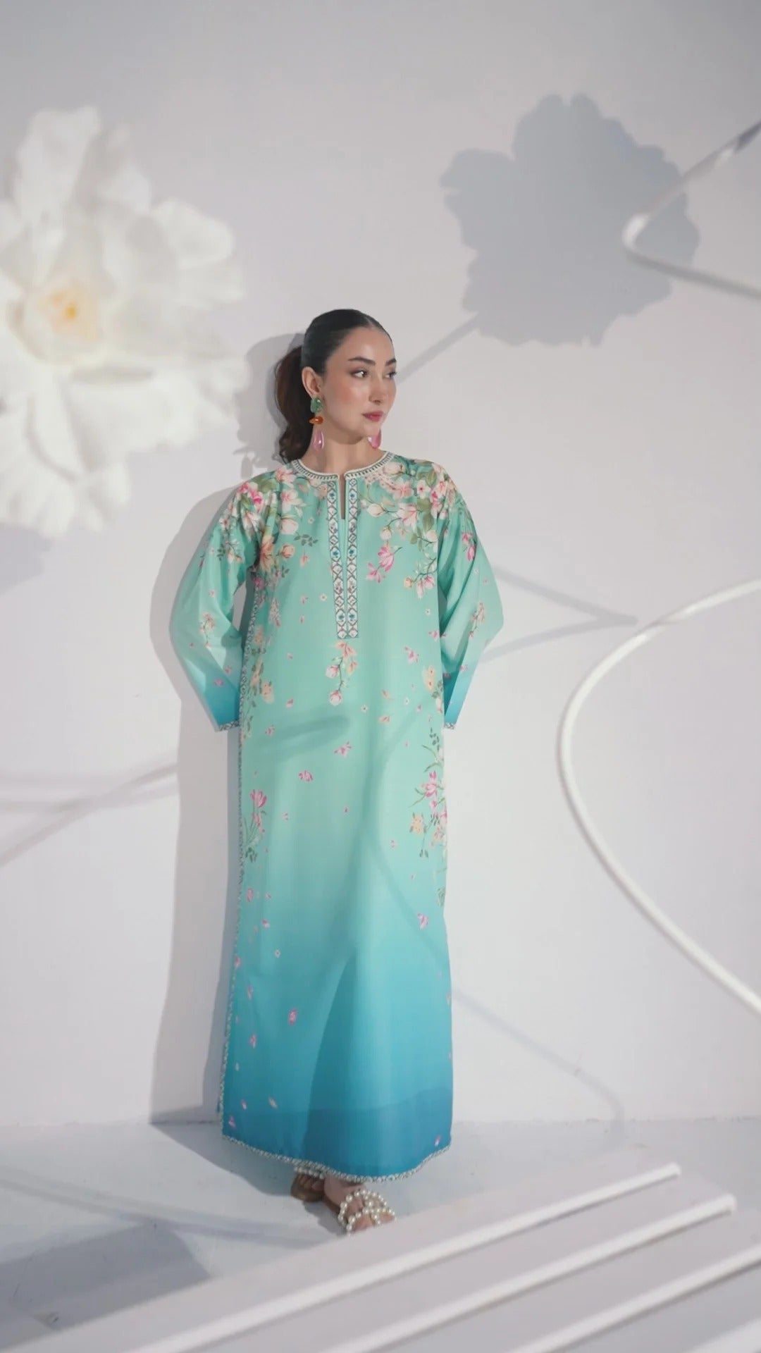 SF - 396 Premium Printed 2 Pc Stitched Suit
