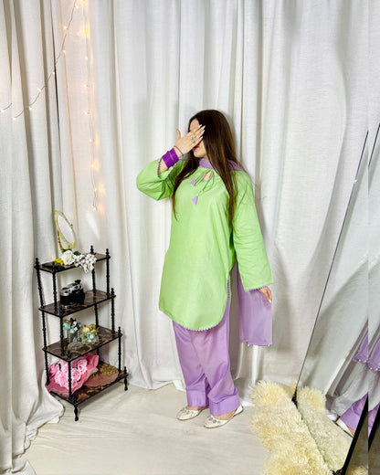 Lawn Embroidered Stitched 3Piece SF - 377