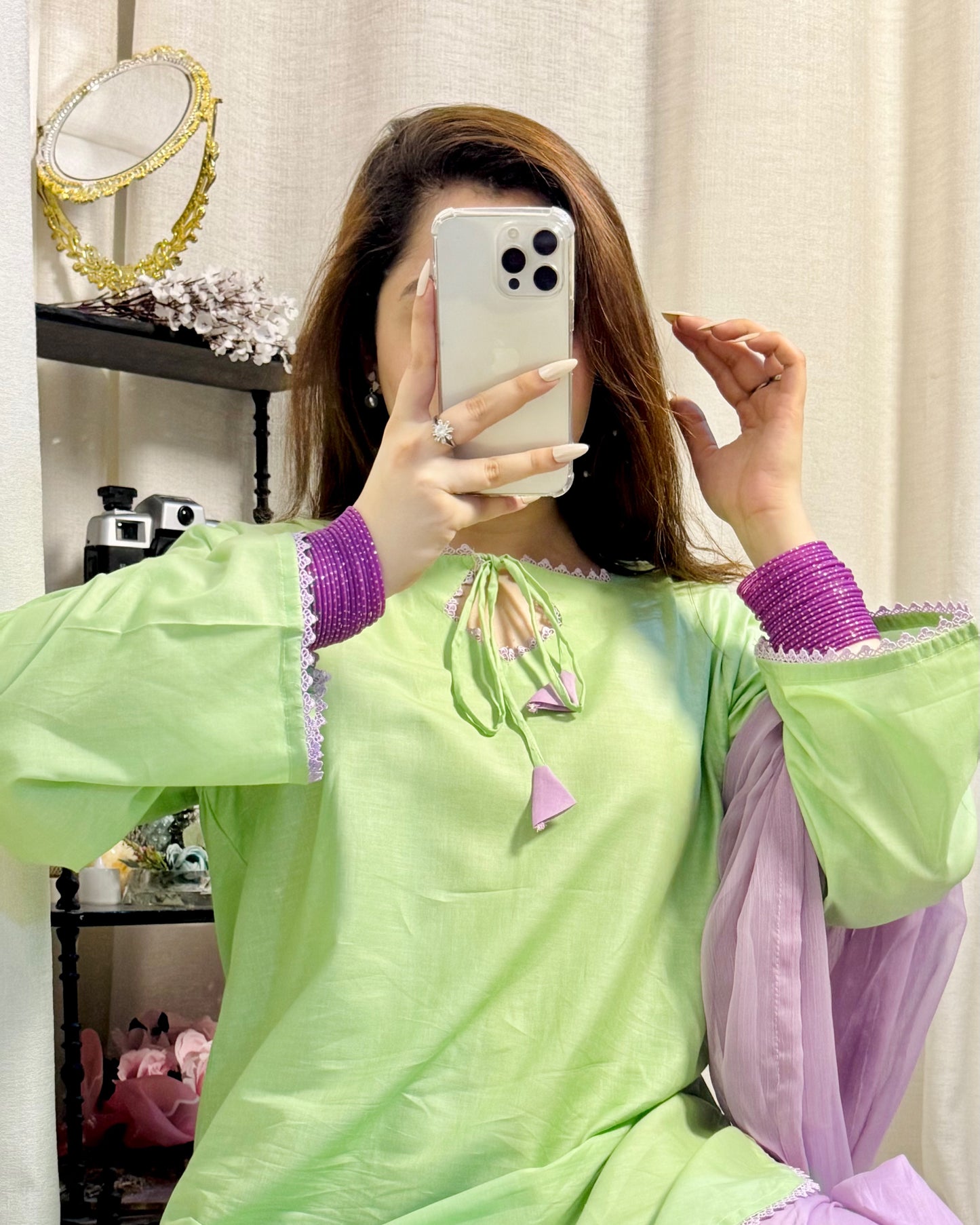 Lawn Embroidered Stitched 3Piece SF - 377